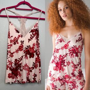 SOMA Cool Nights Lurex Lace Sleep Cami Womens Medium